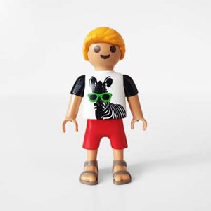 Playmobil Kind Jongen Korte Broek, Zwembroek, Rood – Dierbare Elias