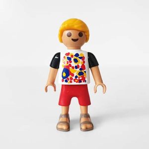 Playmobil Kind Jongen Korte Broek, Zwembroek, Rood – Leuke Sam