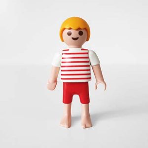 Playmobil Kind Jongen Korte Broek, Zwembroek, Rood – Dappere Tijn