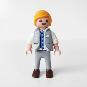 Playmobil Jongens, Lange Broek Grijs Zwart – 03 Energieke Luca