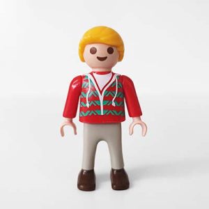 Playmobil Jongens, Lange Broek Grijs Zwart – 09 Schattige Stef