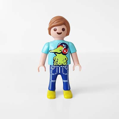 Playmobil Kind Jongen Lange Broek Blauw – Sterke Jax