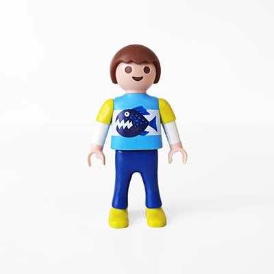 Playmobil Kind Jongen Lange Broek Blauw – Pittige Xavi