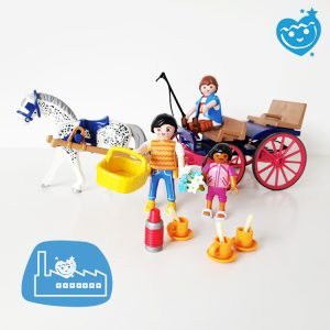 Playmobil Paardenkoets met familie