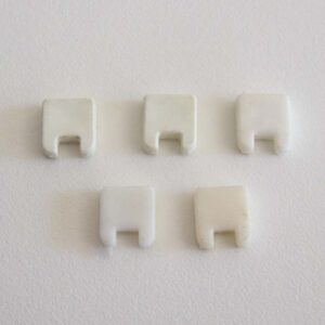 Set van 5 witte afwerkingen muurvulling