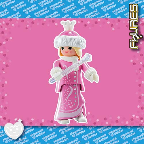 Playmobil Figures Serie 11 - Ice Queen / Pink Snow Princess Frozen Elsa Anna