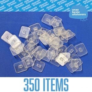 Voetplaat Transparant – Lot van 100, 200 of 350 – 0,50c – set 100x 50,-