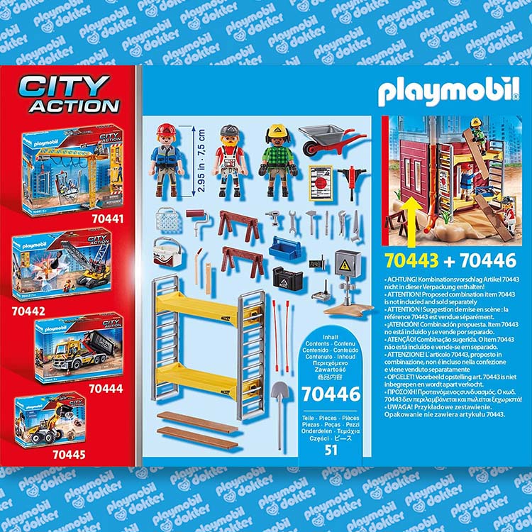 Playmobil 70446 Stelling met werklieden - Afbeelding 3