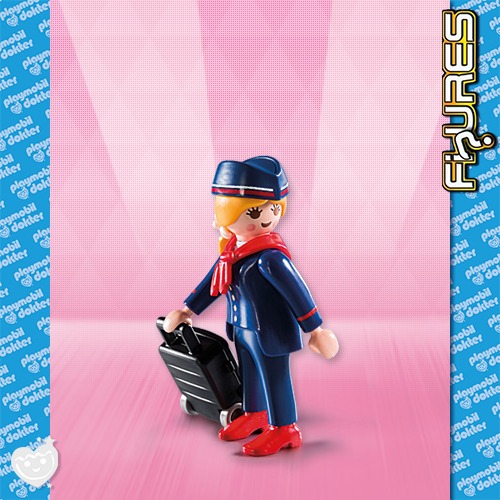 Playmobil Figures Serie 9 - Stewardess