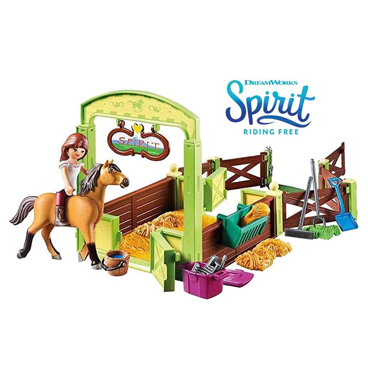 Playmobil 9478 Spirit Lucky en Spirit met paardenbox