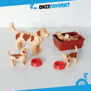 Playmobil 7366 Sint Bernard Hond met 4 puppy's