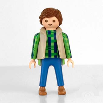 Playmobil Wandelaar, Vrije tijd, netjes gekleed, Succesvol, Vader, Schoonvader, Perfect Plaatje