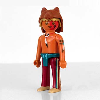Playmobil Indiaan, Indiaanse Familie, Stamhoofd, Vrouw, Man, Krijger, Historisch Figuur - 09