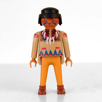 Playmobil Indiaan, Indiaanse Familie, Stamhoofd, Vrouw, Man, Krijger, Historisch Figuur - 12