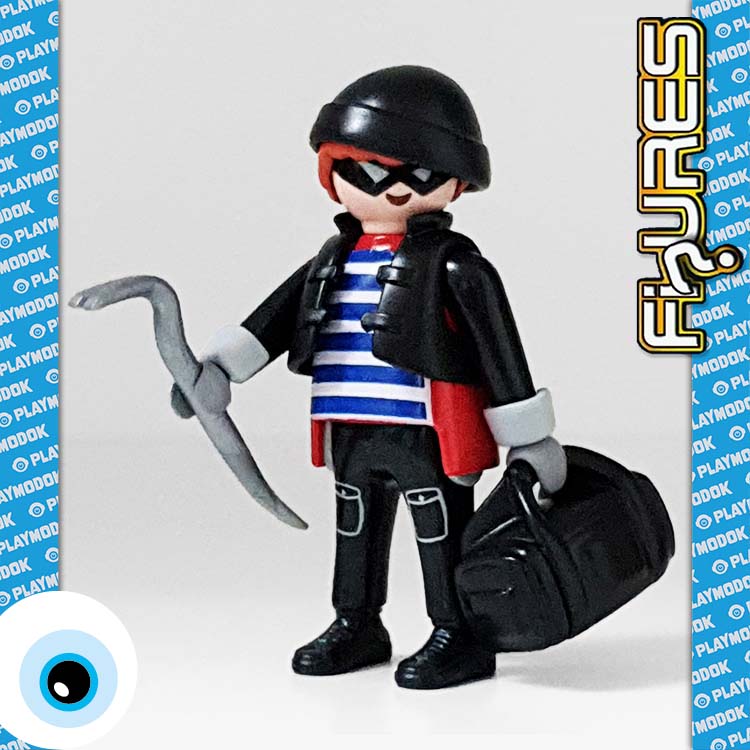 Playmobil Figures Serie 8 - Inbreker met koevoet / dief