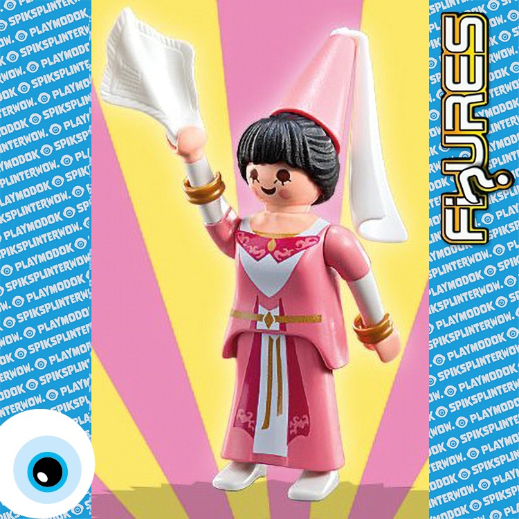Playmobil Figures Serie 5 - Medieval Maiden, roze jurk