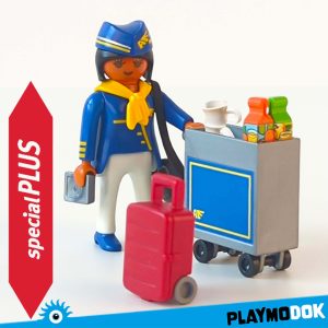 Playmobil 4761 Stewardess Met Trolley
