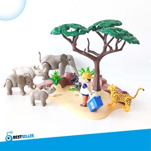 Playmobil 5417/ 5275 Onderzoeker met Afrikaanse Savannedieren
