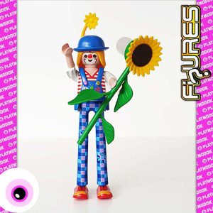 Playmobil Figures Serie 18 - Clown Op Stelten Met Zonnebloem