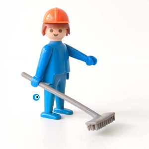 Playmobil 3118 Bouwvakker blauw figuur