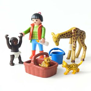 Playmobil Verzorgster Met Kleine Dieren