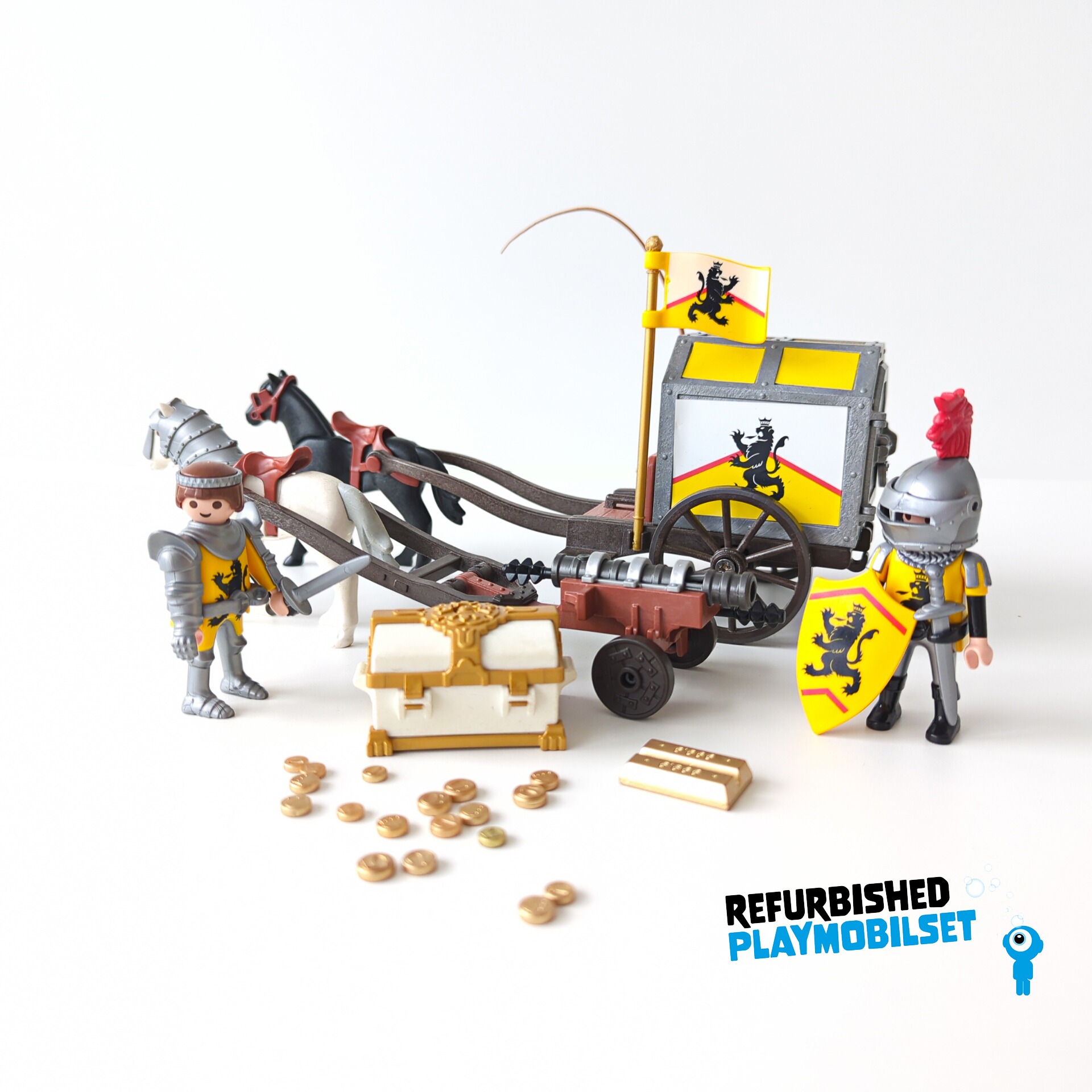 Playmobil 4874 Ridders Met Goudtransport