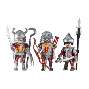 Playmobil 6326 Drie Rode Aziatische Ridders