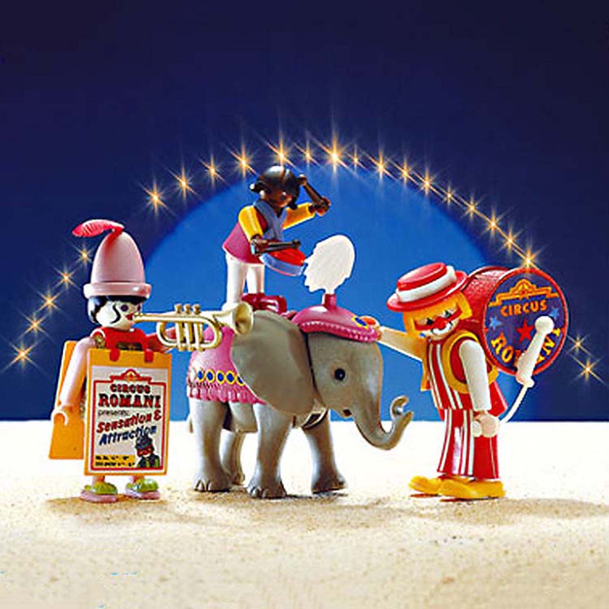 Playmobil 3797 3 Clowns met baby Olifant