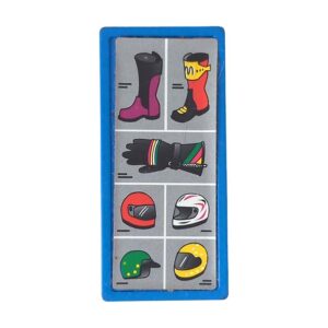 Playmobil Landkaart, bushalte, schilderij, laptop, stempel, vlag, aanwijsbord, brief, dierentuin vlaggen en borden