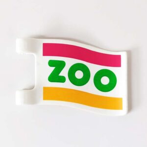 Playmobil Landkaart, bushalte, schilderij, laptop, stempel, vlag, aanwijsbord, brief, dierentuin vlaggen en borden