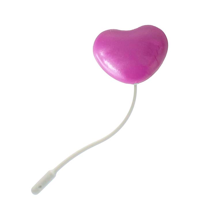 Feest verjaardag Playmobil Ballon met touw Hartje Paars