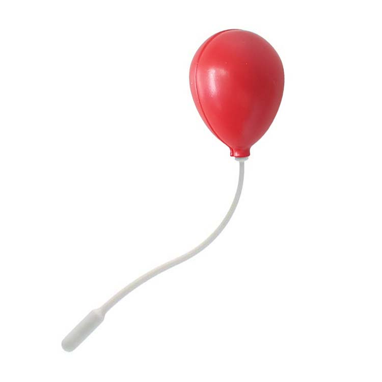 Feest verjaardag Playmobil Ballon met touw Rood