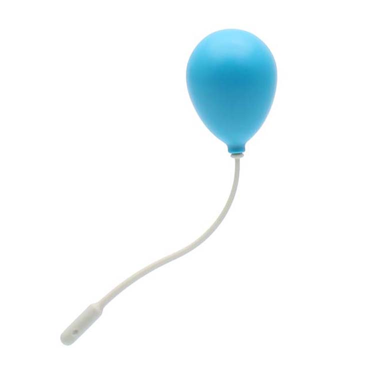 Feest verjaardag Playmobil Ballon met touw Blauw
