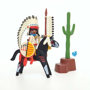 Playmobil 3876 Indiaan Opperhoofd Met Paard