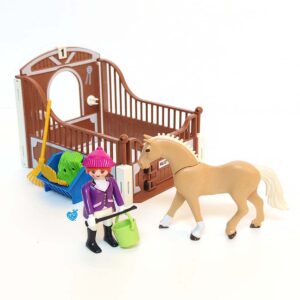 Paardrijdster Met Paardenbox