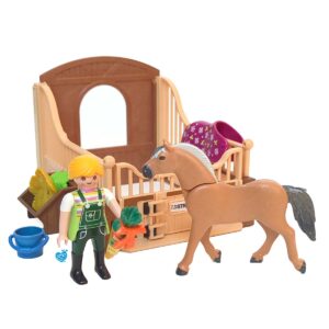 Paardrijdster Met Paardenbox