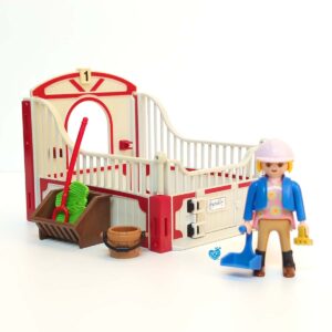 Paardrijdster Met Paardenbox