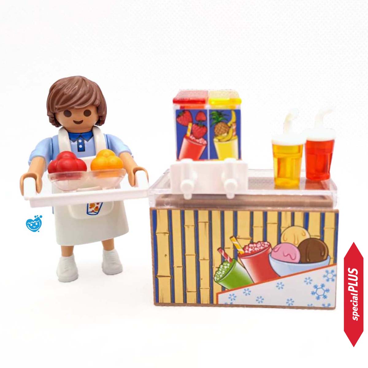 PLAYMOBIL Special Plus 70251 – Venditore Di Gelati E Granite Con Banco E Vassoio, Dai 4 Anni