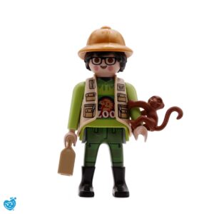 Playmobil Figures Serie 23 Dieren Verzorger met Aap uit de Dierentuin