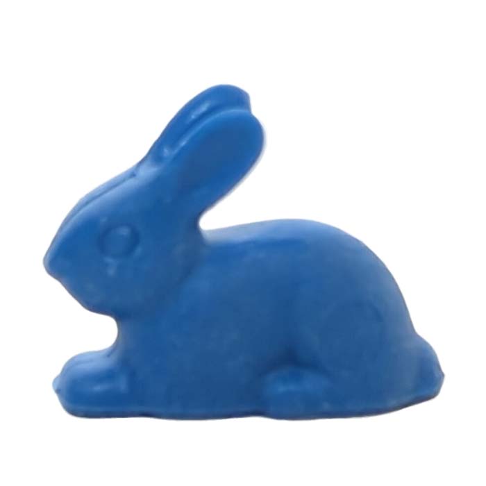 Knuffel Konijn blauw kruipend