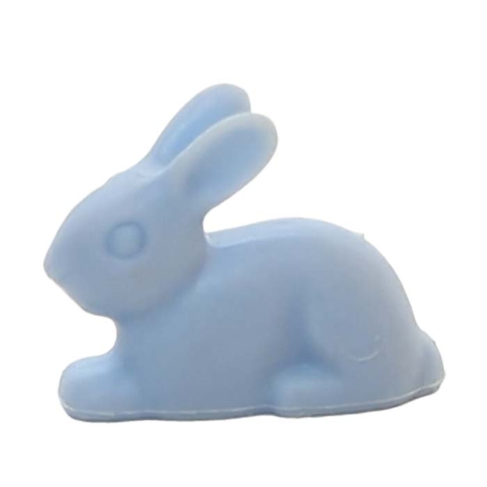 Knuffel Konijn blauw kruipend