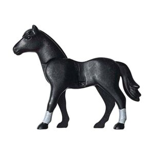 Playmobil Paardenlichaam (nieuwe stijl), linkervoet naar voren (zwart)