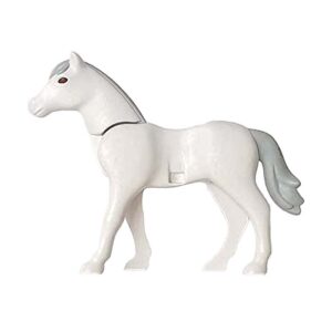 Het-Paard-Van-Sinterklaas, Paard (nieuwe stijl), rechtervoet naar voren (wit/grijs)