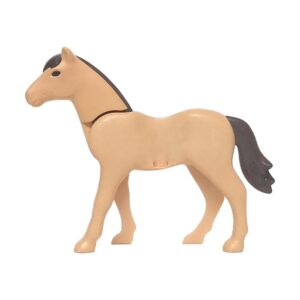 Playmobil Paard (nieuwe stijl), linkervoet naar voren (tan)