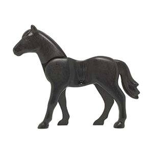 Playmobil Paard (nieuwe stijl), linkervoet naar voren (zwart)