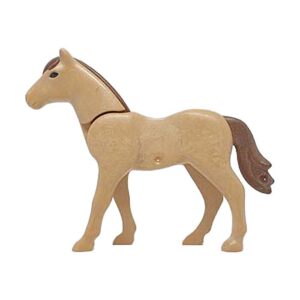 Playmobil Paard (nieuwe stijl), linkervoet naar voren (beige/bruin)