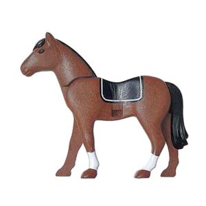 Paardenlichaam (nieuwe stijl), rechtervoet naar voren (bruin)