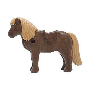 Playmobil Pony, Shetland (donkerbruin/bruin)
