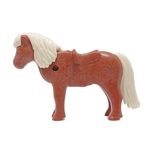Playmobil Pony, Shetland (donker roodbruin/ivoor)