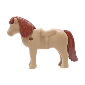 Playmobil Pony, Shetland (beige/donkerbruin)